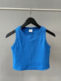 Топ Кашкорсе Хлопок с лайкрой качество пенье, василек - Knitka wear фото 2