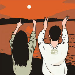 Картина по номерам на подрамнике Draw Me! Couple in love, (20*20 см)