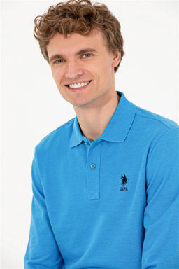 Мужской синий меланжевый свитшот Неожиданная скидка в корзине - U.s. polo assn фото 2