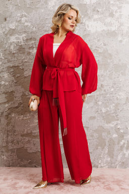 Костюм Anastasia 1063.1 рубиновый красный фото 8