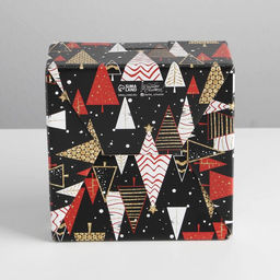 Коробка подарочная новогодняя складная «Волшебства», 15 х 15 х 7 см, Новый год