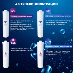 -20% Осмос DWM-101S Морион + ПОДАРОК фильтр-бутылка Сити 500 мл, Аквафор