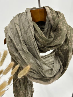 Палантин 200*60см Прованс 33-0003 хаки - Mini maxi фото 4