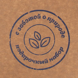 Коробка подарочная складная крафтовая, упаковка, «C заботой», 21×15×5 см