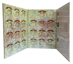 Альбом-планшет Памятные монеты России, посвященные 70-летию Победы в ВОВ