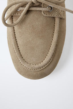 SPLIT SUEDE DECK SHOES - Zara фото 6