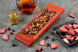 Шоколад молочный с украшением Клубника, манго, черника, 110 гр , ТМ VERVALLI - Chokodelika фото 5