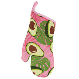 Кухонный комплект Авокадо, вид 7/1: прихватка-варежка 15х30см + прихватка 20х20см, рогожка 171г/м2, хлопок 100%, наполнитель - ватин 280г/м2, на пластмассовом подвесе, Домашняя мода (Россия)  фото 2