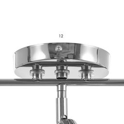 Спот «Дарни», 3xGU10, 35 Вт, хром, 36×12×12 см