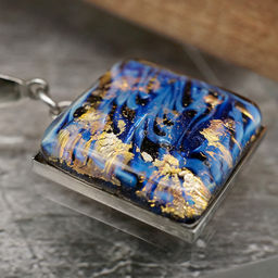 Серьги из муранского стекла GOLDEN NIGHT LS2555 - Vloes фото 5