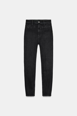 ZW COLLECTION HIGH-WAIST SKINNY JEANS - Zara фото 5