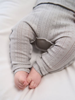 Ползунки "Жемчуг" из ажурного хлопка 0+