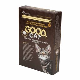 Вит. GOOD CAT д/кош. со вкусом "Творога и сметаны" 90 таб. 1/6 FG05214