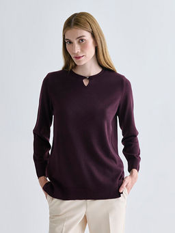 Bisiklet Yaka Kad?n Triko Kazak