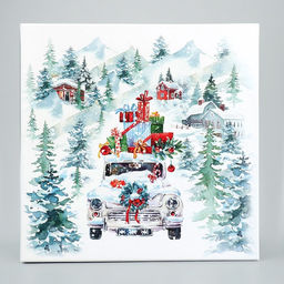 Коробка подарочная «С Новым годом!», 26×26×14 см