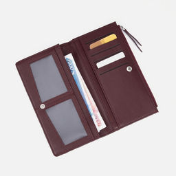 Кошелёк на кнопке, цвет бордовый - Simaland фото 5