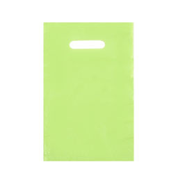 Цена за 50 шт. Пакет полиэтиленовый с вырубной ручкой, Салатовый 20-30 См, 30 мкм