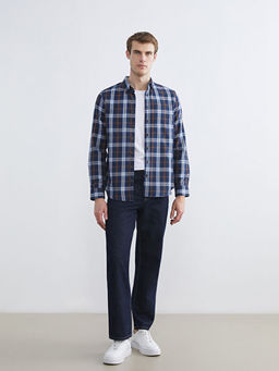 Regular Fit Uzun Kollu Ekose Erkek G?mlek