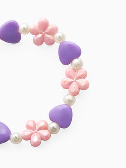 Цена за 2 шт. Набор детский Выбражулька «Ромашки с бабочкой», 2 предмета: бусы, браслет, МИКС