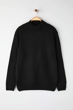 Antrasit*001 Relaxed Dik Yaka Duz Kazak TMNAW26KZ00013 - Trendyolmilla фото 7