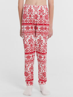 Пижама для мальчиков красная с принтом и надписью Чакаю Каляды - Mark formelle фото 5