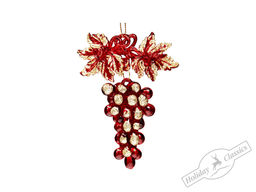 Гроздь винограда красно-золотая, 8х11 см