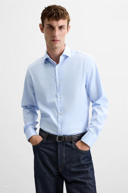 TEXTURED TWILL SHIRT - Zara фото 5