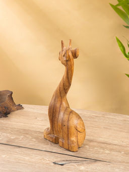 Фигура «Жирафик», 12×6×25 см, дерево пиннис, коричневая