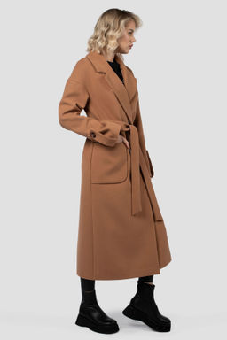 01-11969 Пальто женское демисезонное (пояс) - El podio фото 3