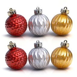 Набор новогодних украшений "Ёлочные фантазии" (6шт х 6см)