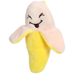 Цена за 4 шт. Игрушка для щенков, собак мелких и средних пород "Мистер Бананчик", с пищалкой, 6*12см (лейбл)