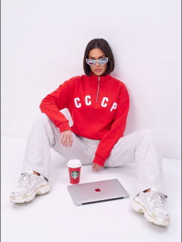 свитшот толстовка джемпер СССР футер 3хнитка петля, пенье, - Knitka wear фото 24