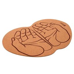 Коврик пробковый 43*30 см "Ладони" для бани и сауны