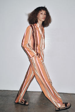 STRIPED FLARE TROUSERS ZW COLLECTION - Zara фото 5