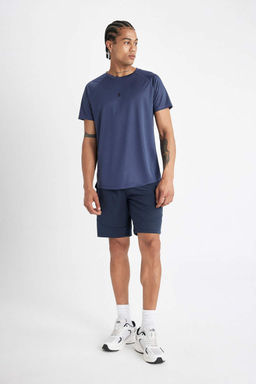 DeFactoFit Облегающая футболка с круглым вырезом и принтом в стиле спортсмен с короткими рукавами  фото 2