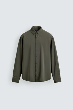 CAMISA SLIM FIT / kaki-med - Zara фото 6