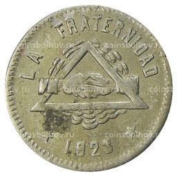 Монета 25 сентимо 1923 года Испания Барселона