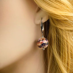 Серьги из муранского стекла