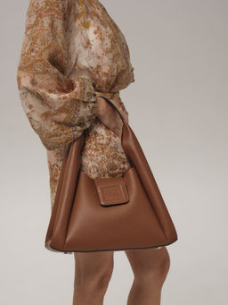 Кожаная сумка Lola DBR 31013 коричневый фундук  фото 4