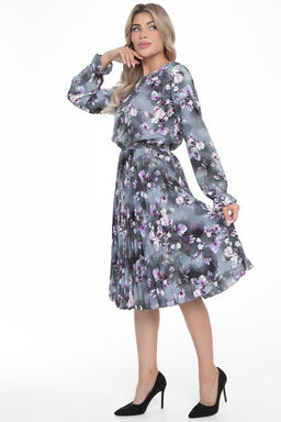 Платье Амелия (гофре, грей) - Diolche фото 7