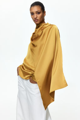 Blusa de sat?n con detalle de chal - H&m фото 4