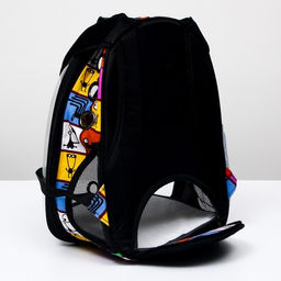 Рюкзак для переноски животных Глазастики, прозрачный, 31 х 28 х 42 см - Пижон фото 5