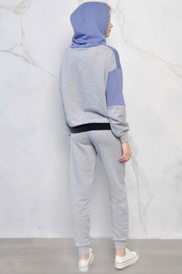 Арт. 2515 Костюм с брюками женский 44-52 (5 шт) Цвет:верх-серый,лаванда,черный,низ-серый - Калинка фото 5