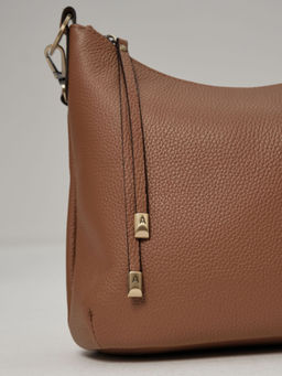 Сумка кожаная на плечо Azaro 3405 светлый орех