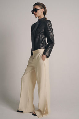 CHAQUETA PIEL 100% ZW COLLECTION LIMITED EDITION / Marr?n oscuro - Zara фото 5