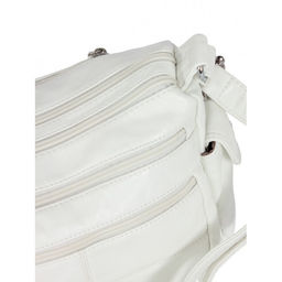 Сумка женская искусственная кожа Guecca-115, 2отд, плечевой ремень, белый SALE 264037 - Adelia фото 4