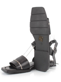 08-PEY183-3 BLACK Босоножки женские (натуральная кожа)