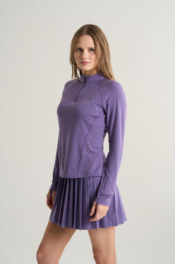 Лонгслив half-zip Фиолетовый ANTA RUNNING LS Tee фото 2
