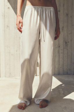 FOIL PYJAMA-STYLE TROUSERS - Zara фото 2