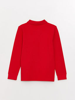 Polo Yaka Basic Uzun Kollu Erkek ?ocuk Ti??rt - Waikiki фото 2